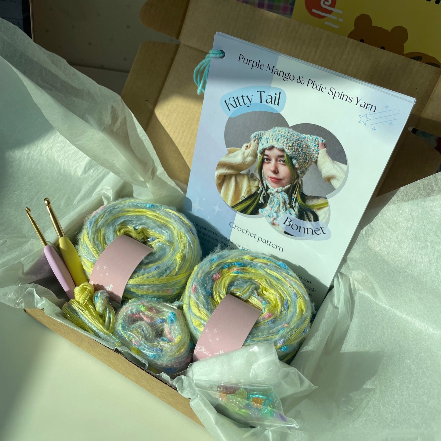Kitty Tail Bonnet - Pixie Kit